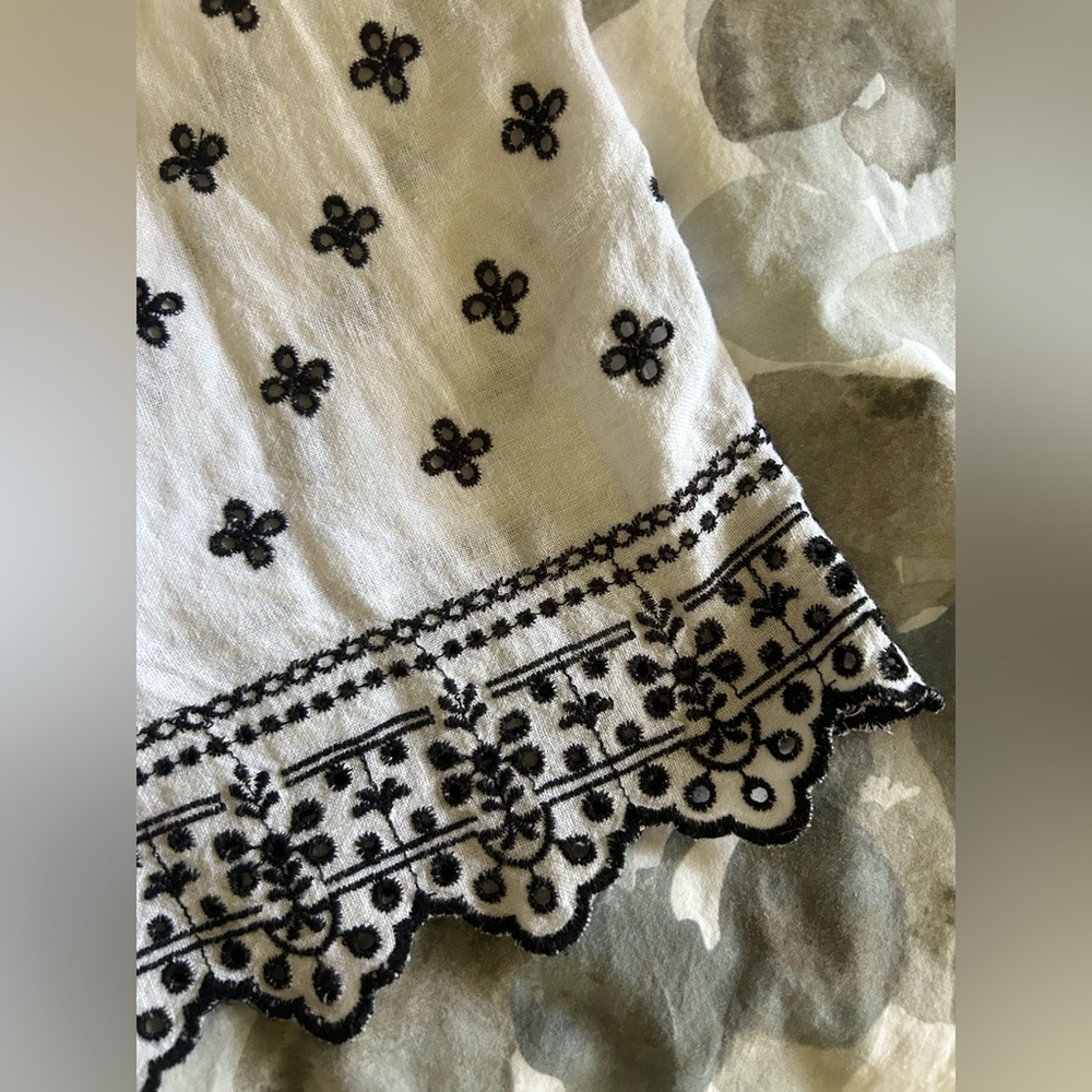 abercrombie & fitch | short-sleeve linen-blend embroidered shirt - Picture 5 of 5